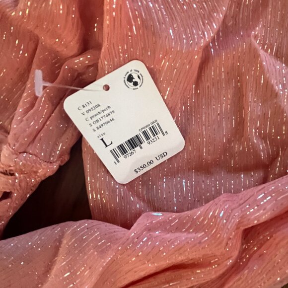 NWT Goddess/Romantic/Boho Free People Maxi Evening Dress - L - Viscose/Metallic - Picture 5 of 7